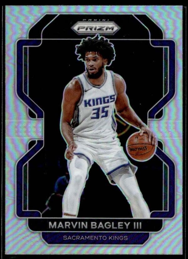 2021 Panini Prizm Sacramento Kings #136 Marvin Bagley III Silver