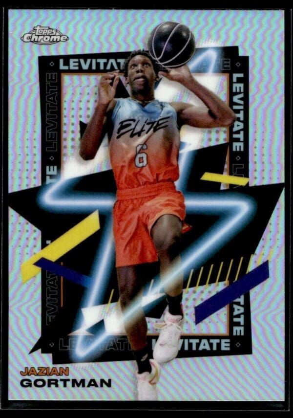 2021 Topps Overtime Elite Chrome  #LEV-7 Jazian Gortman Levitate Refractor