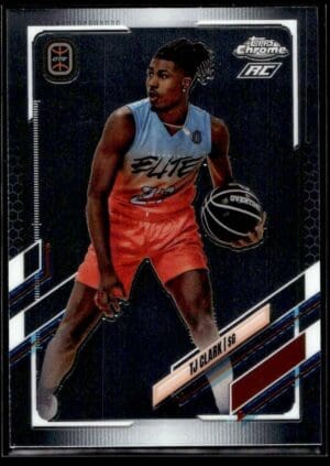 2021 Topps Overtime Elite Chrome  #85 Tj Clark