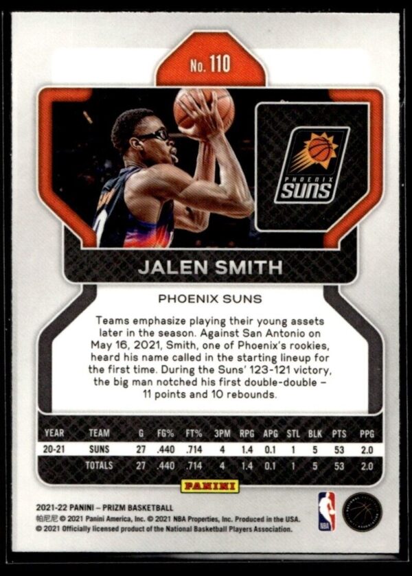 2021 Panini Prizm Phoenix Suns #110 Jalen Smith