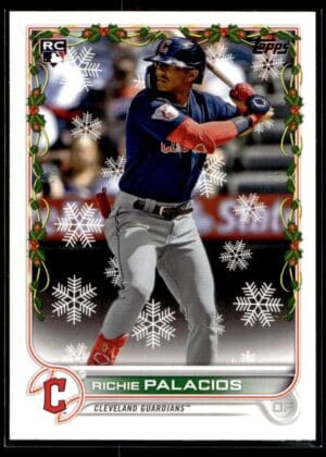 2022 Topps Holiday Cleveland Guardians #69 Richie Palacios RC Rookie