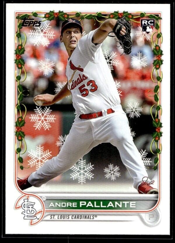 _10 2022 Topps Holiday St. Louis Cardinals #HW141 Andre Pallante RC Rookie