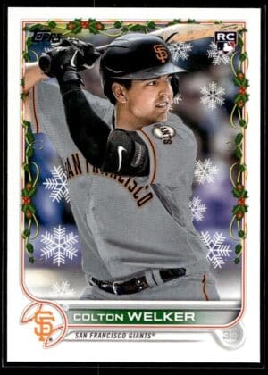 2022 Topps Holiday San Francisco Giants #HW26 Colton Welker RC Rookie