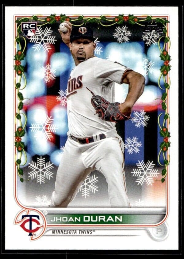 2022 Topps Holiday Minnesota Twins #HW195 Jhoan Duran RC Rookie