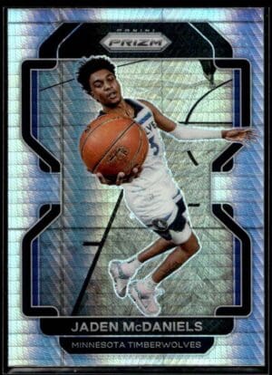 2021 Panini Prizm Minnesota Timberwolves #12 Jaden McDaniels Silver Wave