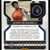 2021 Panini Prizm Minnesota Timberwolves #12 Jaden McDaniels Silver Wave