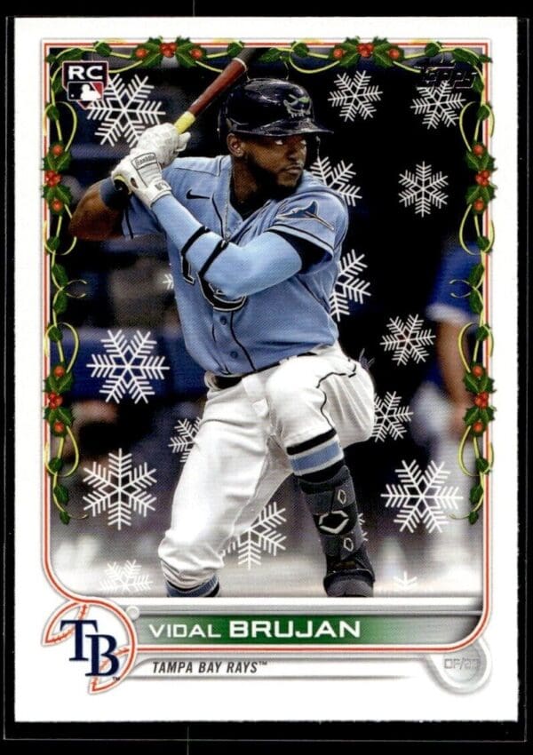 _10 2022 Topps Holiday Tampa Bay Rays #HW171 Vidal Brujan RC Rookie