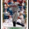 2022 Topps Holiday Atlanta Braves #HW84 Rylan Bannon RC Rookie