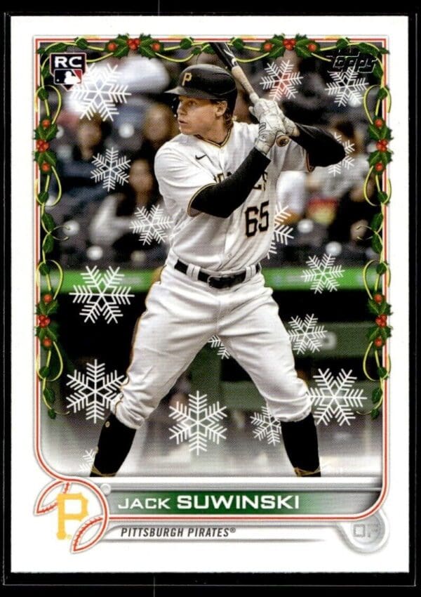 _10 2022 Topps Holiday Pittsburgh Pirates #HW103 Jack Suwinski RC Rookie