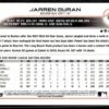 2022 Topps Holiday Boston Red Sox #HW101 Jarren Duran RC Rookie