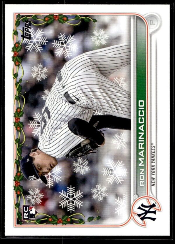 2022 Topps Holiday New York Yankees #HW118 Ron Marinaccio RC Rookie