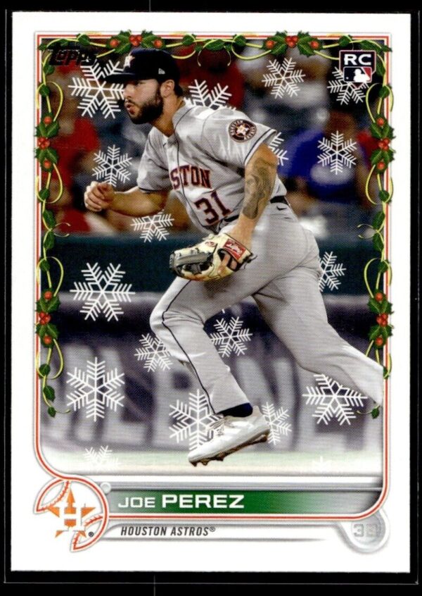 2022 Topps Holiday Houston Astros #HW83 Joe Perez RC Rookie