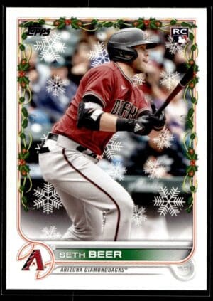 _10 2022 Topps Holiday Arizona Diamondbacks #HW114 Seth Beer RC Rookie