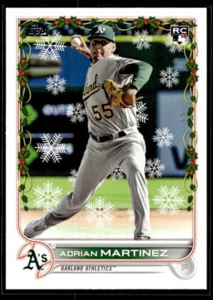 2022 Topps Holiday Oakland Athletics #HW76 Adrian Martinez RC Rookie