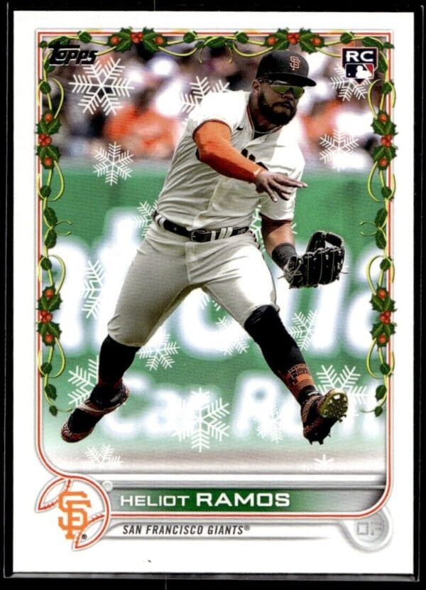 2022 Topps Holiday San Francisco Giants #HW121 Heliot Ramos RC Rookie