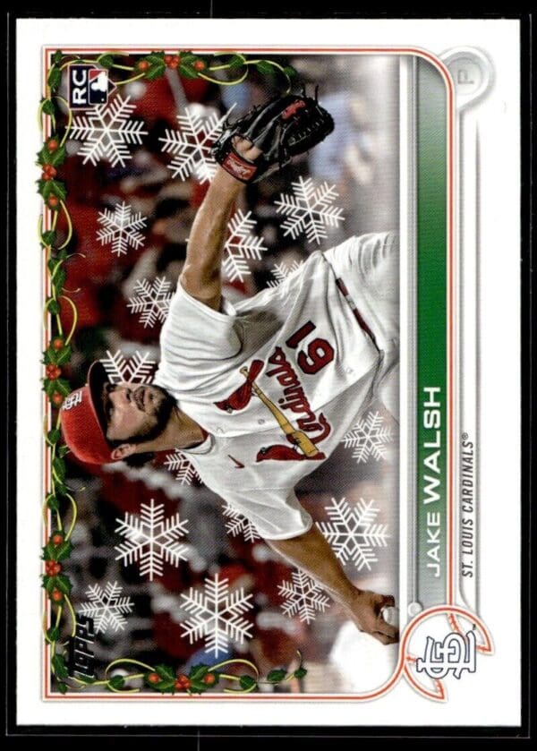 2022 Topps Holiday St. Louis Cardinals #HW42 Jake Walsh RC Rookie