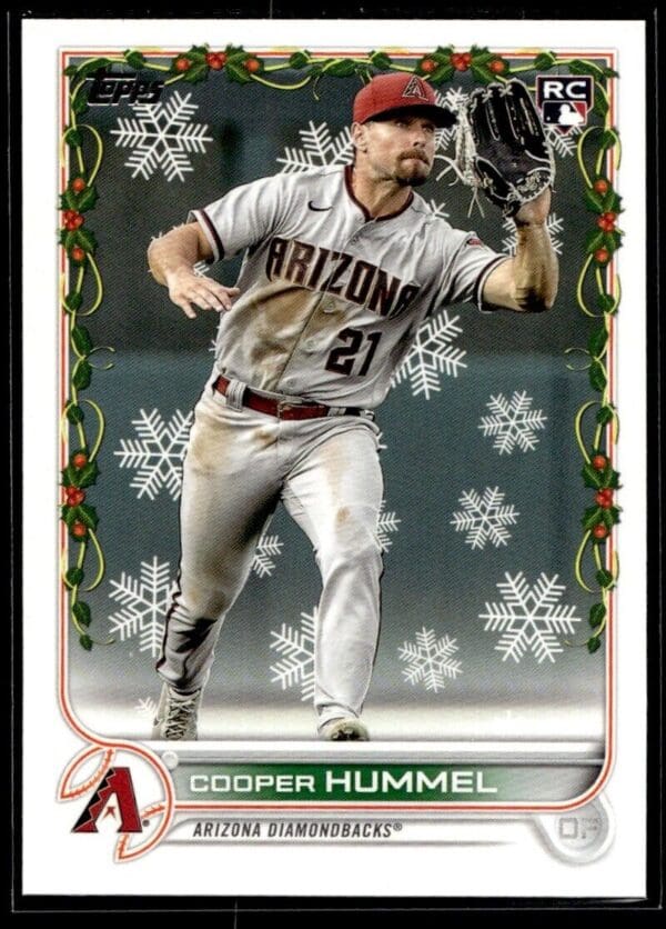 2022 Topps Holiday Arizona Diamondbacks #HW27 Cooper Hummel RC Rookie