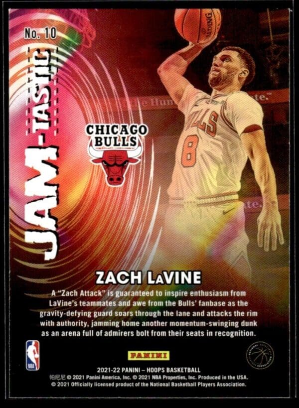 2021-22 Hoops JAM-tastic Zach LaVine Chicago Bulls #10