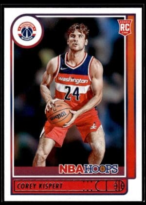 2021 Hoops Washington Wizards #212 Corey Kispert RC Rookie Red Back