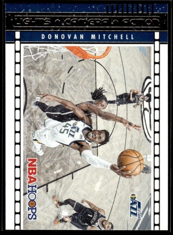 2021-22 Hoops Lights Camera Action Donovan Mitchell Utah Jazz #3