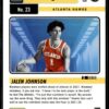 2021 Hoops Arriving Now Atlanta Hawks #23 Jalen Johnson RC Rookie