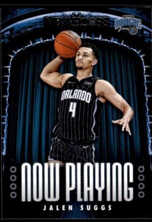 _10 2021 Hoops Now Playing Orlando Magic #5 Jalen Suggs RC Rookie