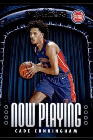 _10 2021 Hoops Now Playing Detroit Pistons #1 Cade Cunningham RC Rookie