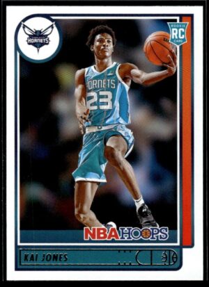 2021-22 Hoops Red Back Kai Jones Rookie Charlotte Hornets #230