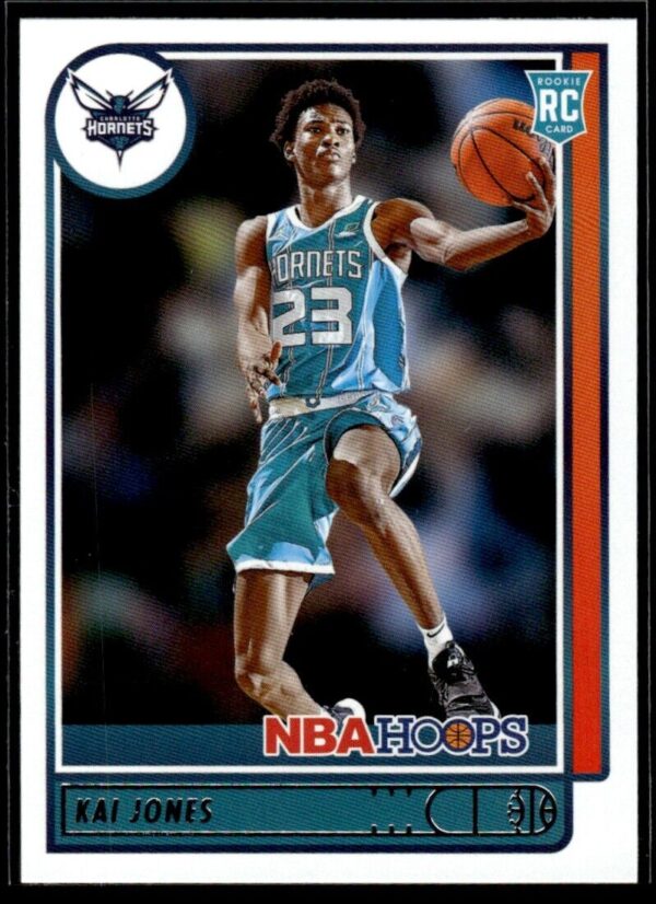 2021-22 Hoops Red Back Kai Jones Rookie Charlotte Hornets #230
