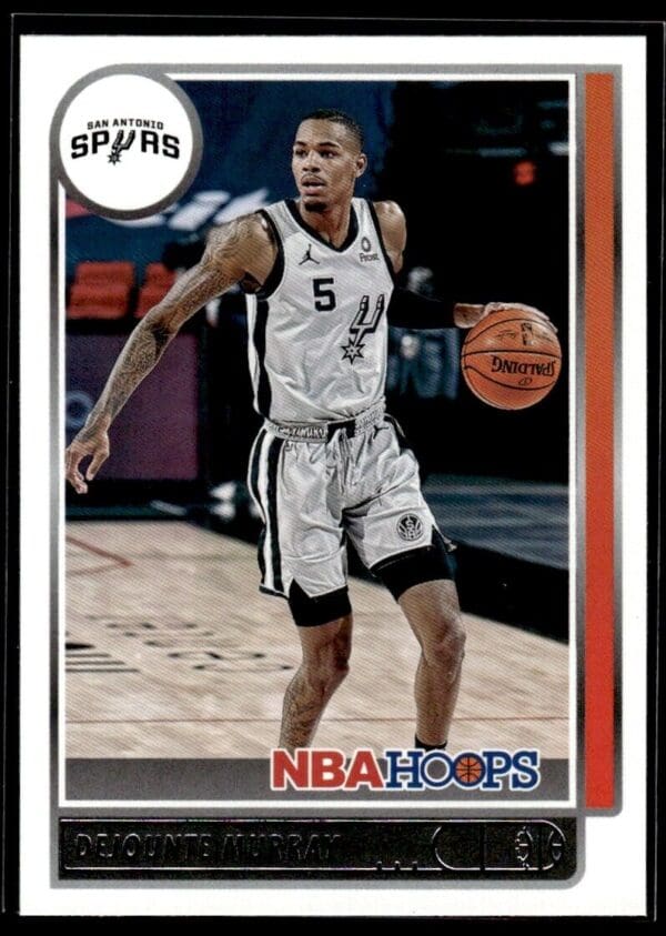 2021 Hoops San Antonio Spurs #14 Dejounte Murray Red Back