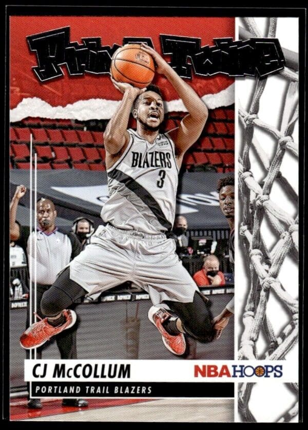 2021 Hoops Prime Twine Portland Trail Blazers #14 CJ McCollum