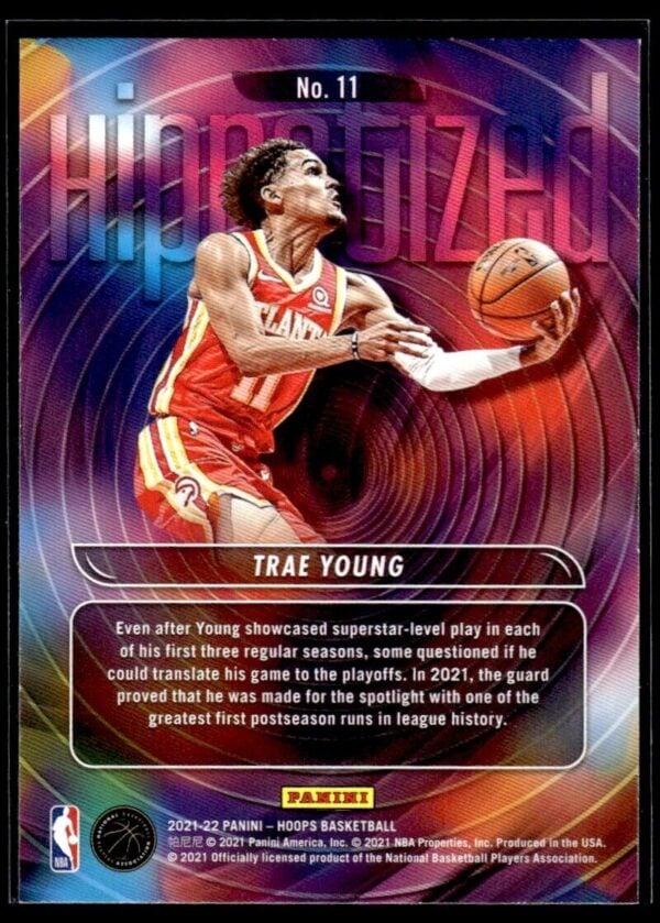 2021 Hoops HIPnotized Atlanta Hawks #11 Trae Young Holo