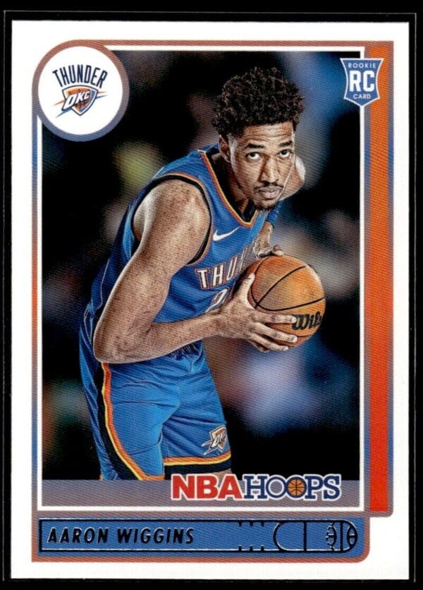 2021 NBA Hoops Oklahoma City Thunder #247 Aaron Wiggins RC Rookie