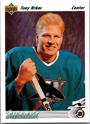 1991 Upper Deck San Jose Sharks #56 Tony Hrkac