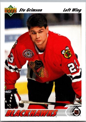 _10 1991 Upper Deck Chicago Blackhawks #416 Stu Grimson