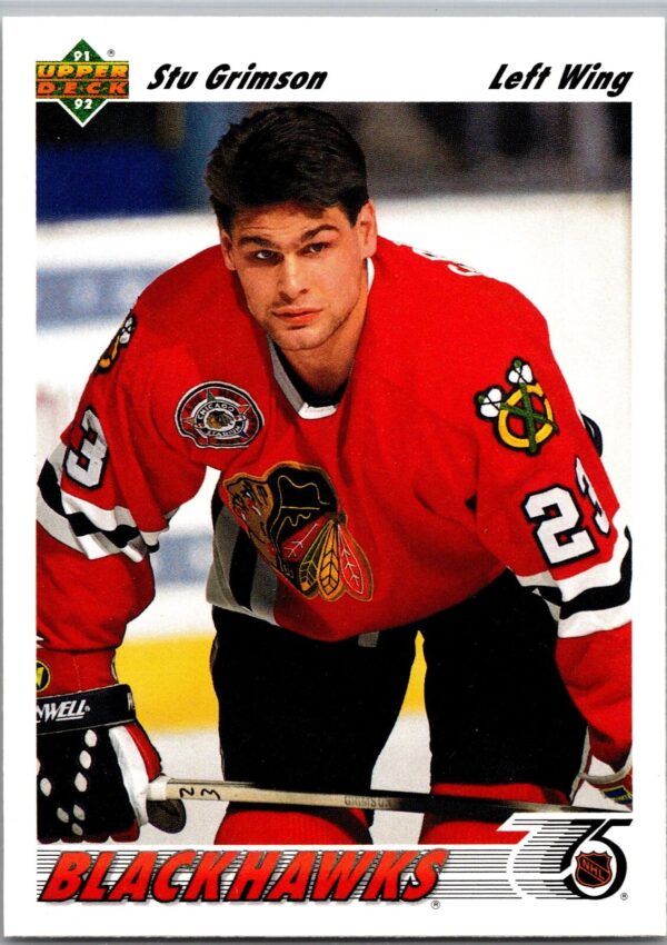 _10 1991 Upper Deck Chicago Blackhawks #416 Stu Grimson