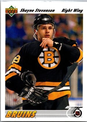 1991 Upper Deck Boston Bruins #332 Shayne Stevenson