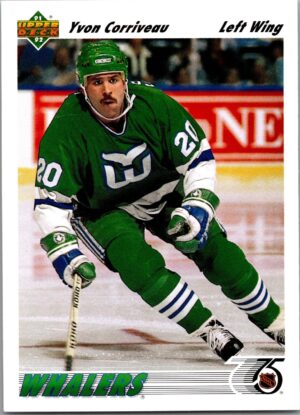 1991 Upper Deck Hartford Whalers #407 Yvon Corriveau