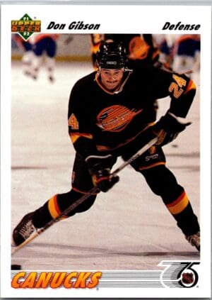 1991 Upper Deck Vancouver Canucks #495 Don Gibson