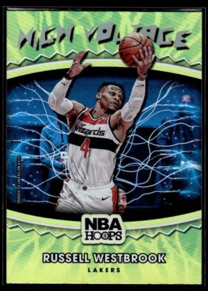 2021-22 Hoops High Voltage Russell Westbrook Los Angeles Lakers #12