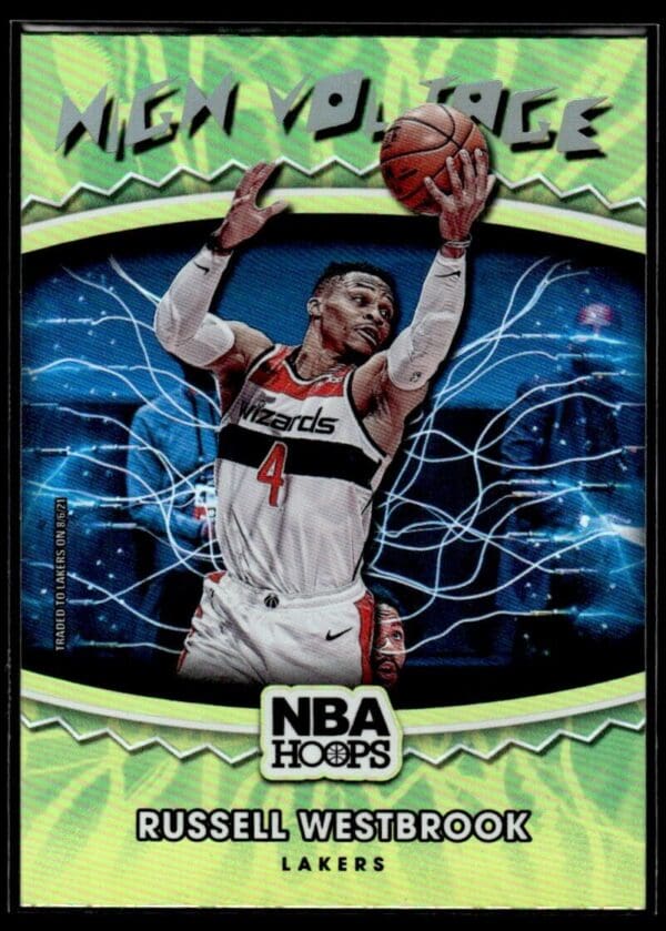2021-22 Hoops High Voltage Russell Westbrook Los Angeles Lakers #12