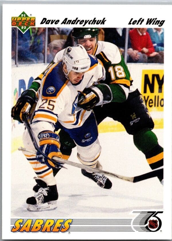 _10 1991 Upper Deck Buffalo Sabres #124 Dave Andreychuk