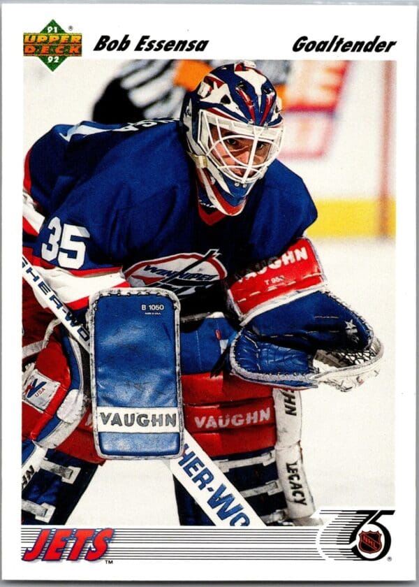 1991 Upper Deck Winnipeg Jets #101 Bob Essensa