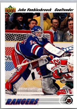 _10 1991 Upper Deck New York Rangers #324 John Vanbiesbrouck