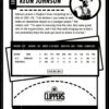 2021 NBA Hoops Los Angeles Clippers #205 Keon Johnson RC Rookie