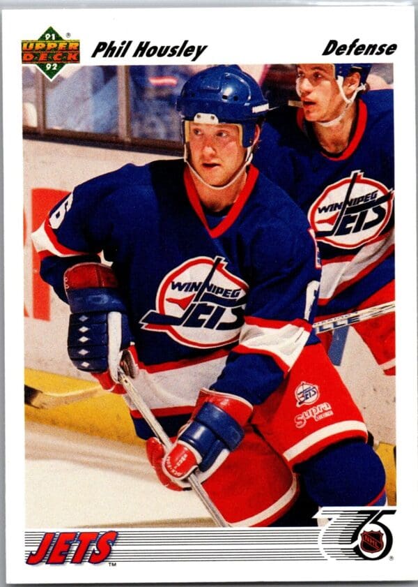 _10 1991 Upper Deck Winnipeg Jets #106 Phil Housley