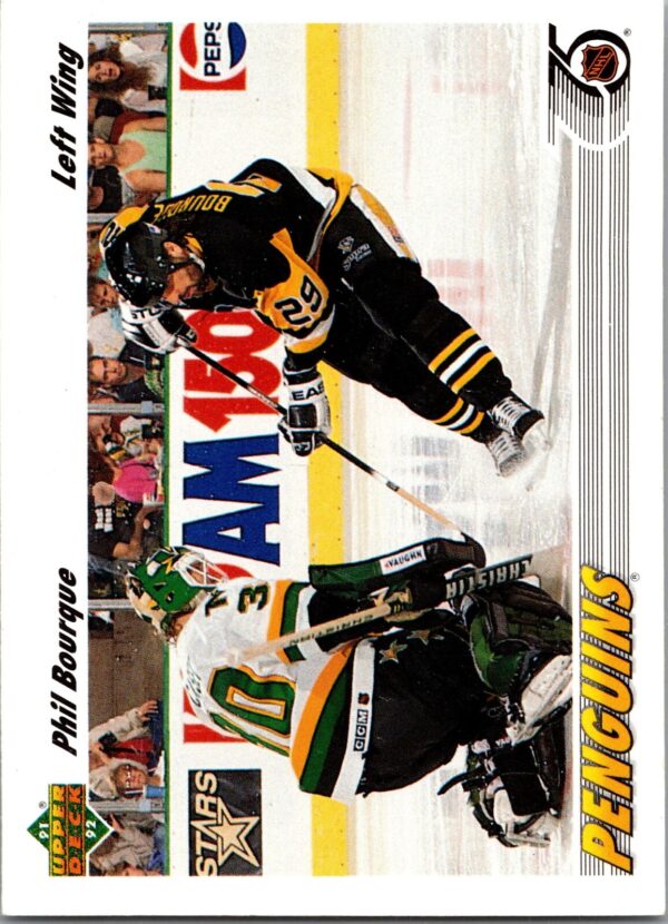 1991 Upper Deck Pittsburgh Penguins #398 Phil Bourque