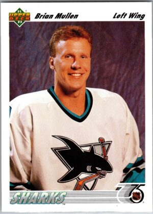 1991 Upper Deck San Jose Sharks #57 Brian Mullen