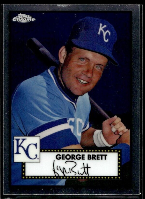 _10 2021 Topps Chrome Platinum Anniversary George Brett Kansas City Royals #608