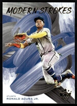 2022 Panini Diamond Kings Modern Strokes Atlanta Braves #MS-1 Ronald Acuna Jr.